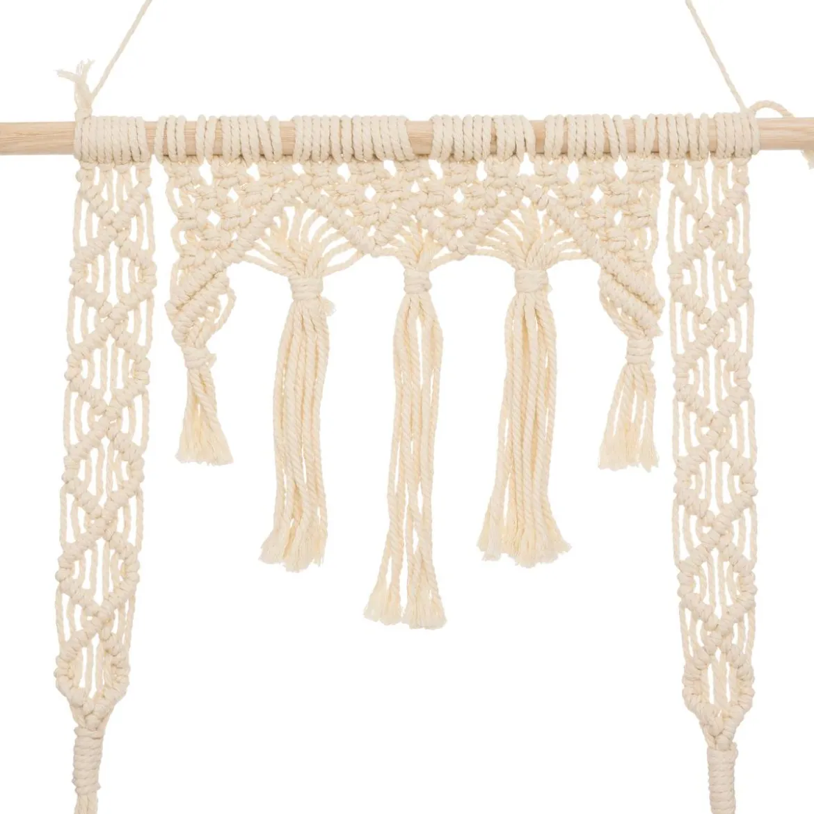 Étagère murale macramé