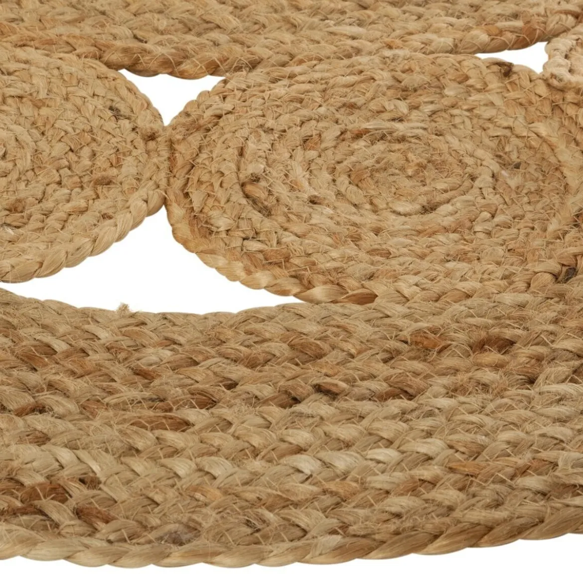Tapis ajouré en jute