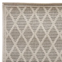 Tapis d'extérieur et d'intérieur GRAY Motifs losange Gris