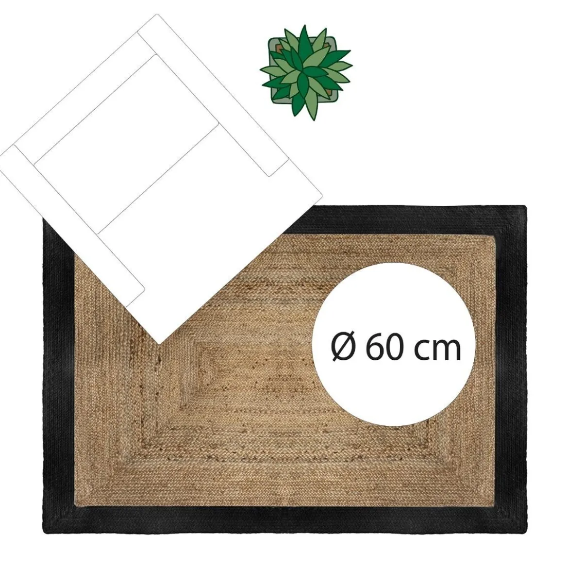 Tapis en jute