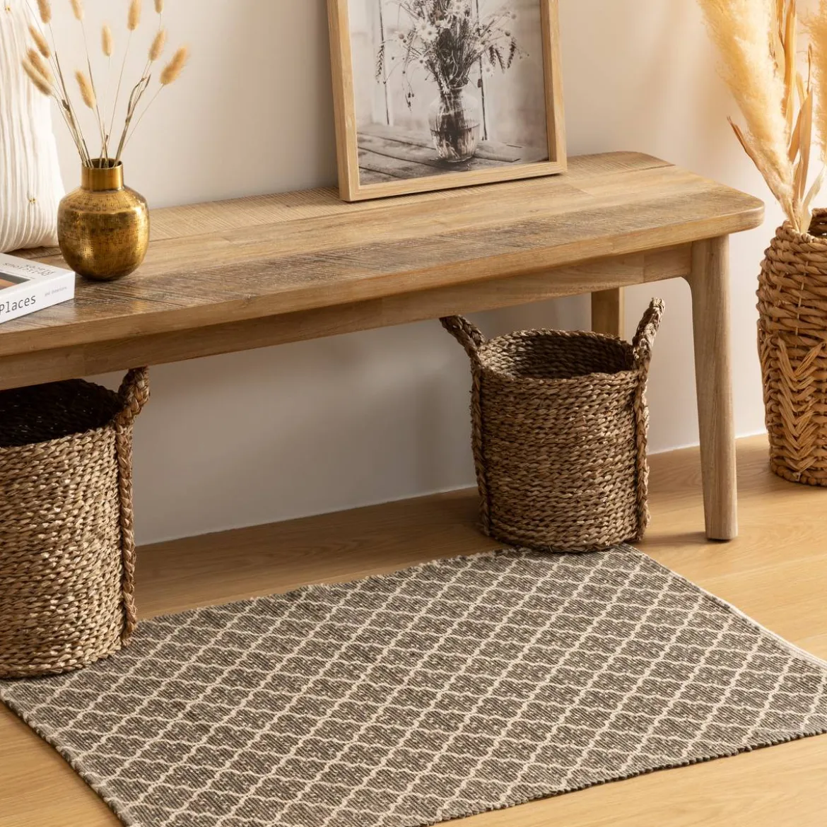 Tapis imprimé, coton
