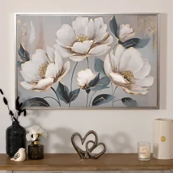 Toile peinte encadrée
