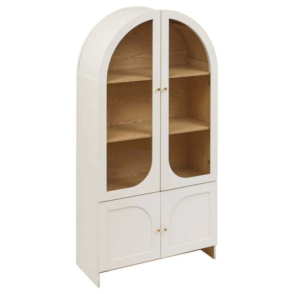 Vaisselier 4 portes 4 étagères "Fleur de rose"