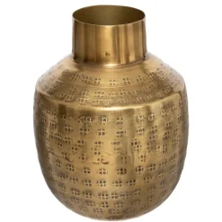 Vase "Oasis", métal martelé